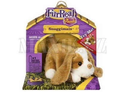 Furreal Friends Interaktivní zvířátka do dlaně - Pes šedobílý 25937