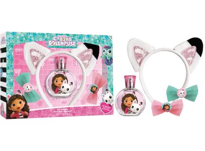 Gabbys Dollhouse dárkový set EDT 50 ml + čelenka + doplňky do vlasů