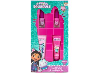 Gabbys Dollhouse set balzámů na rty a laků na nehty