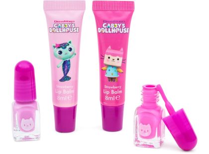 Gabbys Dollhouse set balzámů na rty a laků na nehty