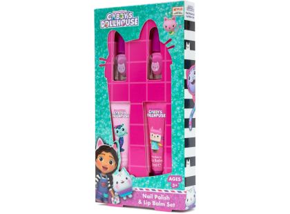 Gabbys Dollhouse set balzámů na rty a laků na nehty