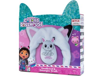 Gabbys Dollhouse set kartáč na vlasy + kosmetická čelenka