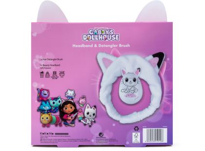 Gabbys Dollhouse set kartáč na vlasy + kosmetická čelenka