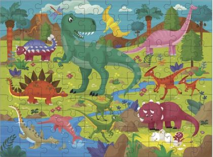 GALT 100 Puzzle v krabici Dinosauři