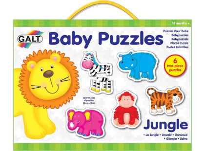 Galt Puzzle pro nejmenší Zvířátka v džungli 12 dílků
