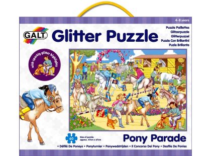 Galt Puzzle třpytivé - přehlídka koní 60d