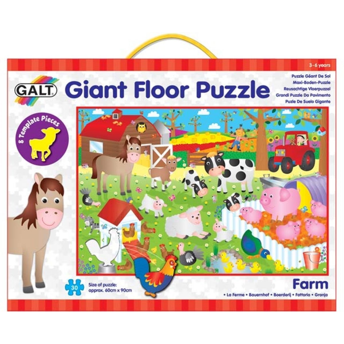 Galt Velké podlahové puzzle na Farmě 30 dílků