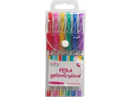 Gelová pera 6 barev