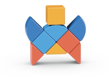 Geomag 208 Magicube Shapes 9 dílků