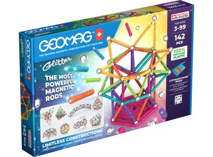 Geomag Glitter 142 dílků - Poškozený obal