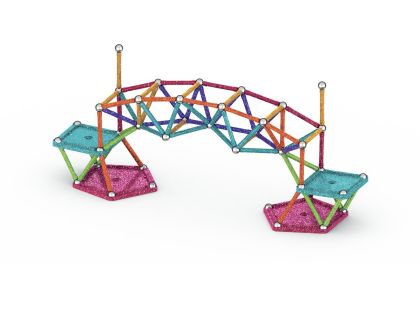 Geomag Glitter 142 dílků - Poškozený obal