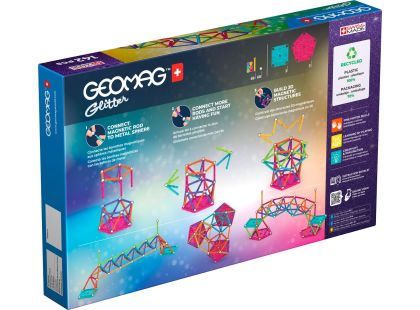 Geomag Glitter 142 dílků - Poškozený obal