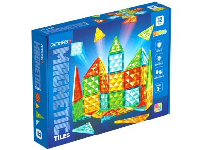 Geomag Magnetic Tiles 32 dílků Geomag Magnetic Tiles 32 dílků