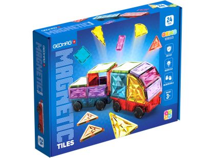 Geomag Magnetic Tiles Auta 24 dílků