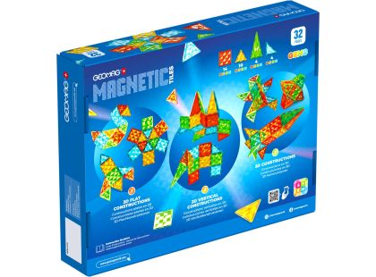 Geomag Magnetic Tiles Raketa 32 dílků