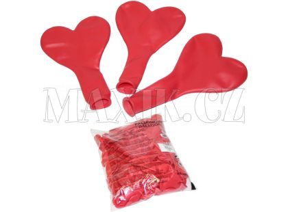 Globos Balonek nafukovací srdce 100ks 25cm
