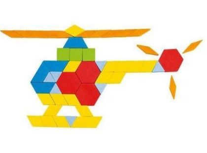 Goki Skládací puzzle geometrické tvary