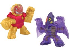 Goo Jit Zu figurka Galaktický útok Série 5 Sun Fyre Blazagon vs. Dark Matter Terrack 12 cm - Poškozený obal