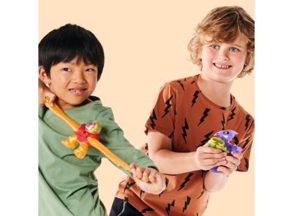 Goo Jit Zu figurka Galaktický útok Série 5 Sun Fyre Blazagon vs. Dark Matter Terrack 12 cm - Poškozený obal