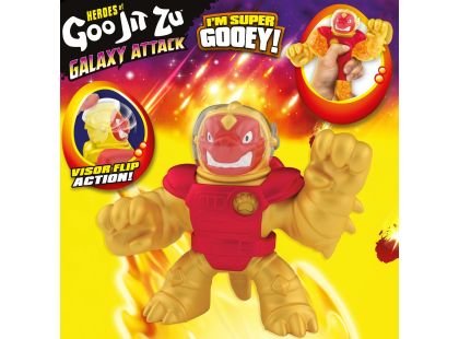 Goo Jit Zu figurka Galaktický útok Série 5 Sun Fyre Blazagon vs. Dark Matter Terrack 12 cm - Poškozený obal