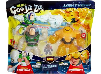 Goo Jit Zu figurky Lightyear Versus balení (Buzz VS Cyclops) 12cm