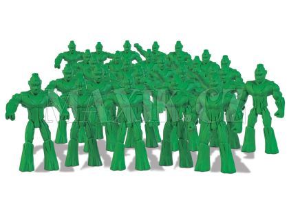 Gormiti Cartoon Neorganic 4 cm mini bojovníci - Zelená