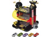 Halsall Teamsterz 3 patrová garáž s 5 autíčky - Poškozený obal