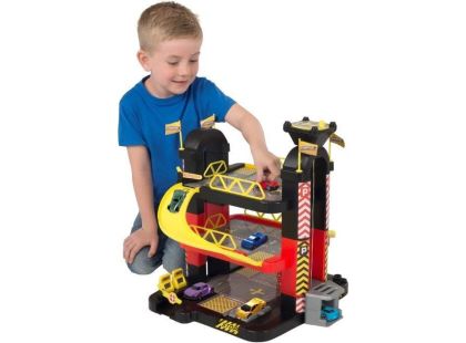 Halsall Teamsterz 3 patrová garáž s 5 autíčky - Poškozený obal