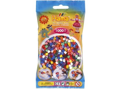 Hama H207-00 Midi korálky mix 1000ks Hama H207-00 Midi korálky mix 1000ks