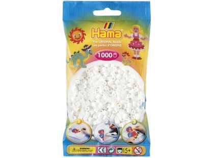 Hama H207-01 Midi korálky bílé 1000ks Hama H207-01 Midi korálky bílé 1000ks