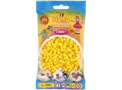 Hama H207-03 Midi korálky žluté 1000ks Hama H207-03 Midi korálky žluté 1000ks