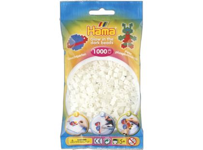 Hama H207-55 Midi korálky svíticí zelené 1000ks Hama H207-55 Midi korálky svíticí zelené 1000ks