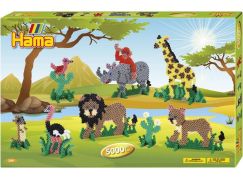 Hama H3041 Midi Velká dárková sada Safari 5000 ks - Poškozený obal