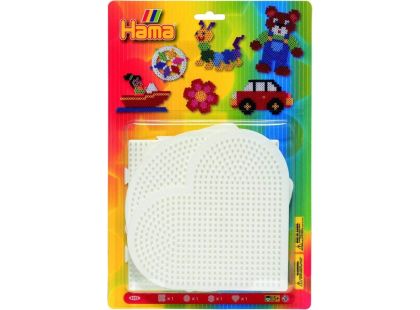 Hama H4552 Podložky srdce, kruh, čtverec a šestiúhelník Midi