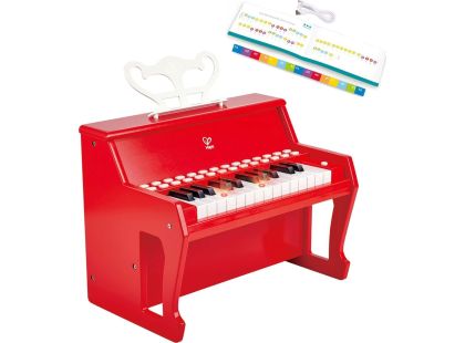 Hape Dětské Piano červené, uč se světly