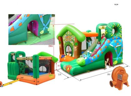 Happy Hop Skákací nafukovací hrad Veselá džungle Žirafa