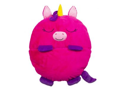 Happy Nappers Spacáček Usínáček Růžový jednorožec Monique 135 cm - Poškozený obal