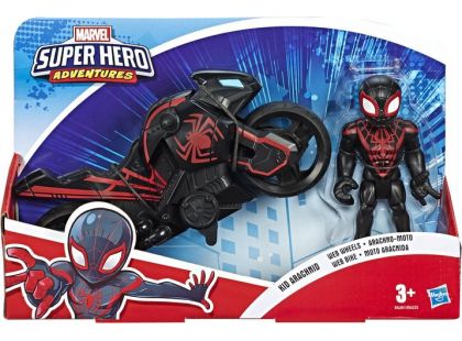 Hasbro Avengers Super Heroes figurka a motorka Kid Arachnid