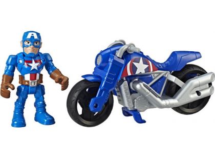 Hasbro Avengers Super Heroes figurka a motorka Captain America