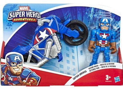 Hasbro Avengers Super Heroes figurka a motorka Captain America