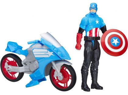 Hasbro Avengers Titan figurka s vozidlem Kapitán Amerika