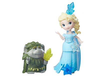 Hasbro Disney Frozen Little Kingdom Mini panenka s kamarádem - Elsa & Grand Pabbie