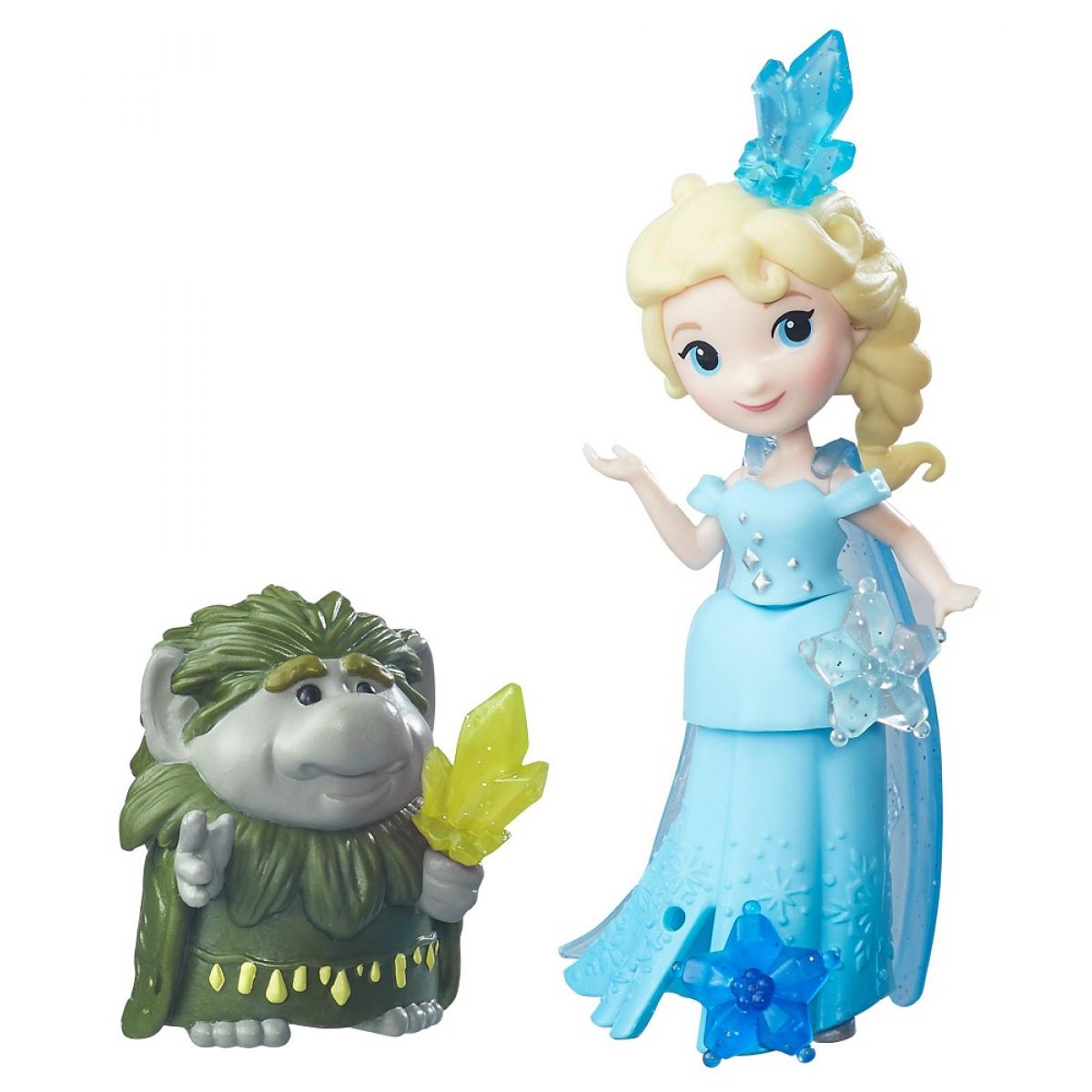 Hasbro Disney Frozen Little Kingdom Mini panenka s kamarádem - Elsa & Grand Pabbie