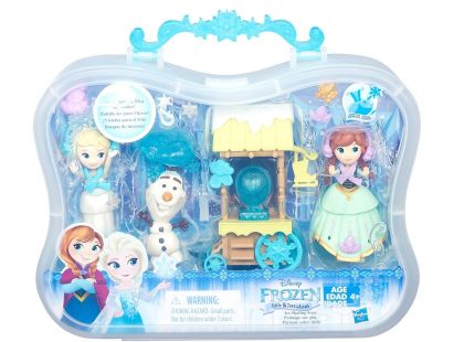 Hasbro Disney Frozen Little Kingdom Set malé panenky s příslušenstvím - Ice Skating Scene