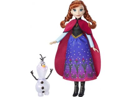 Hasbro Disney Frozen Panenka s třpytivými šaty a kamarádem Anna