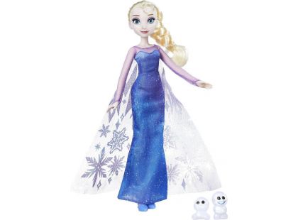 Hasbro Disney Frozen Panenka s třpytivými šaty a kamarádem Elsa