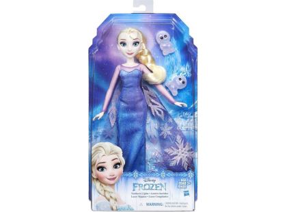 Hasbro Disney Frozen Panenka s třpytivými šaty a kamarádem Elsa