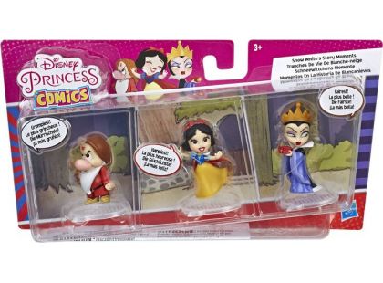 Hasbro Disney Princess Mini princezna trojbalení Sněhurka, Brumla a Zlá královna