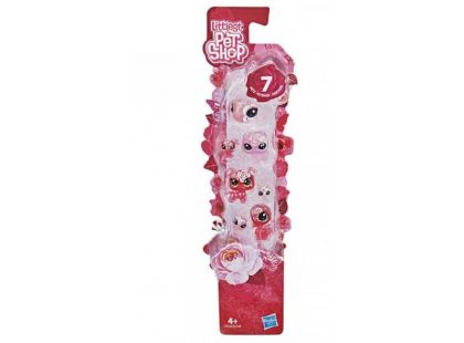 Hasbro Littlest Pet Shop Květinová zvířátka 7ks růžová růže