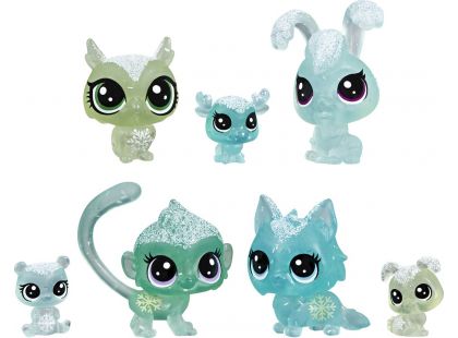 Hasbro Littlest Pet Shop Zvířátka z ledového království 7ks zelená